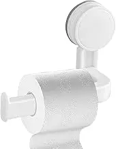 Suction Cup Toilet Paper Holder,Bathroom Tissue Holder Toilet Paper Stick with Suction - Stick- Bathroom Tissue Holder with Thickened Design for Doors, Walls, Bedrooms