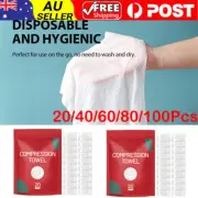 20-100Pcs Disposable Compressed Towels Tablet Washcloth Travel Face Wet Wipe