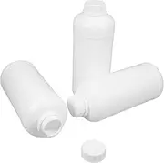 ULTECHNOVO 3pcs Bottles with Cap Empty Liquid Sample Storage Bottles for Laboratory Use Hdpe Non Leaking Design