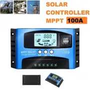 Auto Dual USB Solar Panel Charge Controller Battery Regulator MPPT PWM 12V 24V