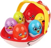 JOINPAYA 1 Set Touch Induction Hen Basket Musical for Early Education Eggs with Songs Interactive Learning Auditory and Tactile Development for Boy Girl