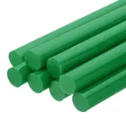 8 Pcs Mini Hot Glue Sticks, 0.43" Dia x 7.87" Long EVA Sticks, Dark Green