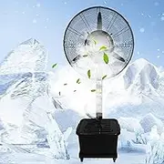 DYUNCZ Water Fans, Spray Fan, Portable Water Fan, Commercial Misting Fan, 3 Cooling Speeds, 11 Gallon Independent Tank (750cm)