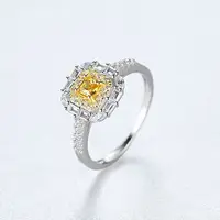 在飛比找樂天市場購物網優惠-鋯石戒指925純銀銀飾-韓國時尚雙色金寶石女飾品v1aa29