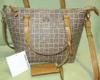 Anne Klein Alex Varsity Shoulder/Satchel BAG ManMade NWT Cute Bag!