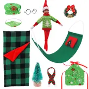 Elf on shelf Christmas Accessories for Elf Doll, Santa Clothing Babie Fashion Dressup Gifts Doll Not included
