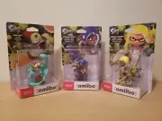Splatoon 3 Three Amiibo Set - Yellow Inkling, Blue Octoling, Smallfry