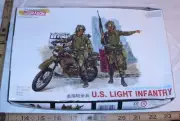 DRAGON US LIGHT INFANTRY MOTORCYCLE MODEL & FIGURE MODEL KIT 1:35 BOXED 3009