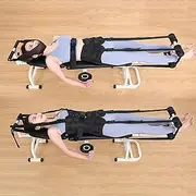 Cervical Lumbar Traction Bed, Human Multi-Function Portable Stretching Lumbar Traction Stretching Activities Yoga Fitness Elderly Young People Men Women(Four-Piece 36cm)