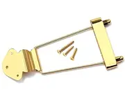 Vaguelly 6 String Guitar Bridge Gold Tailpiece Jazz Tuning Guitar Acoustic Tailpiece Files Golden