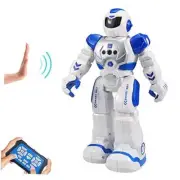 RC Robot for Kids Intelligent Programmable Robot with Infrared Controller Blue