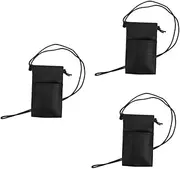 3 Pcs Hair Tool Belt Bag Electric Trimmer Hair Trimmer Men Beard Trimmer Hair Travel Case Hair for Cutting Hair Clippers for Men Haircut Hair Shears Leather Black