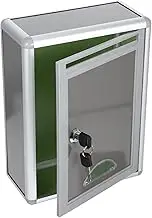Gatuida Small Lockable Suggestion Box Wall Mounted Mailbox for Complaints and Suggestions Durable Aluminium Alloy Post Box for Office Use Secured Storage