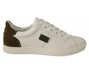 Dolce & Gabbana Chic White Leather Sneakers for Men - EU45/US12