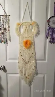 macrame wall hanging large 30x110cm handmade