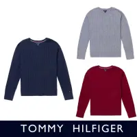 在飛比找momo購物網優惠-【Tommy Hilfiger】TOMMY 經典圓領袖口Lo