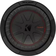 KICKER 48CWR82 CAR AUDIO 8" COMPR SUBWOOFER/SUB WOOFER DUAL 2 OHM CWR82