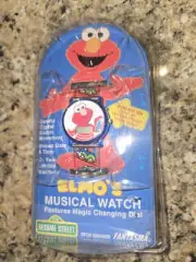 Fantasma Kids Elmo’s Musical Watch Moving Face w/ Turn Wrist Vintage New 2000's