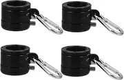 ANDRESLAD 2 Sets Durable Rotating Flag Mounting Rings with Clips Sturdy Flagpole Accessories for Easy Attachment and Detachment of Flags