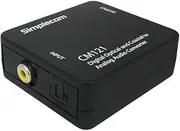Simplecom CM121 Digital Optical Toslink and Coaxial to Analog RCA Audio Converter