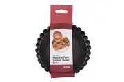 Set of 4 Non-Stick Quiche Pan Loose Base Tin Tart Daily Bake 12x2.5cm