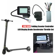 24V/36V Carbon Fiber Electric Scooter Controller LCD Display Monitor Brake Set