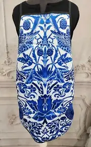 Victorian Trading Blue White Blue Willow Apron 23C