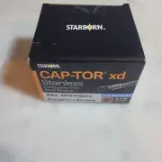 100 PCS Cap-Tor xd Stainless Composite/PVC Deck Screws #82 Mahogany 2.5"