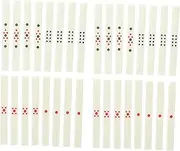 Kisangel Mahjong Chips Set Large Chips Counting Sticks for Chinese Mahjong Games 88pcs Tool Kit