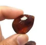 157 Grams Red Color Faceted Spessartine Garnet Pear Shape