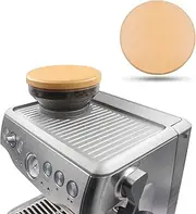 for Breville Barista Express Espresso Machine, Coffee Bean Replacement Lid on Coffee Maker Top Wooden Hopper Lid with Sealing Ring, Espresso Machine Accessories Bean Cover, Beech Wood