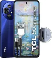 TCL 50 NXTPAPER 5G - 5G Smartphone Display 6.8 120Hz Nxtpaper 3;0, 256GB, 16GB RAM (8GBplus8GB Virtual RAM), Triple Camera 108Mpx, Android 14, Batt; 5010mAh, Blue, Additional USB Type-C Cable