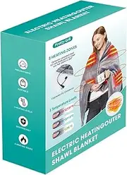 Heated Blankets for Women, Heated Blanket, Quick Heating Shawl | Heated Blanket, Safe Blanket, USB Powered, Adjustable Heat Settings