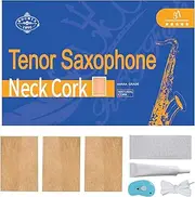Tenor Saxophone Sax Joint Cork Replacement Kit, Saxophone Cork, Glue, Knife, Taping and Sandpaper