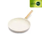 【GREENPAN】專利鑽石不沾鍋 PADOVA 平煎鍋 28CM 奶茶棕(不含蓋)