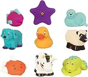 Battat – Assorted Bath Toys – 9Pcs Animal Squirters – Water Squirt Toys – Bath & Pool – 10 Months+ – Bath Buddies (9Pcs)