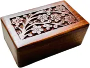 Pet Ashes Box - Wooden Pet Urn - Cremation Urn Box - Small Wooden Urn - Pet Buri