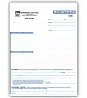 1000 Professional Painting Proposals 3 Part / NEBS Deluxe No. 6573