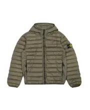 Stone Island Junior Compass-Motif Zipped Padded Jacket 8Y,14Y,12Y olive green