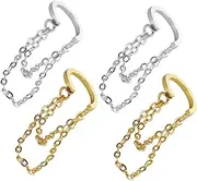 [COSMEVIVI] Wide Use Non Piercing Ear Clip Fashionable Clip-on Earrings for Girls Girl Earrings for Party Festival Wedding Beach