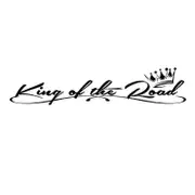 CS40063# "King Of The Road" Sticker on The Car Vinyl Decal Waterproof Decoration for Rear Window Car Stickers black 100x22cm
