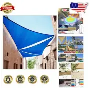 Heavy Duty 190 GSM Blue Right Triangle Sun Shade Sail - Waterproof & UV Guard