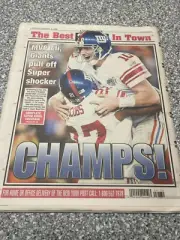 Eli Manning New York Giants Super Bowl Champions New York Post 2/4/2008