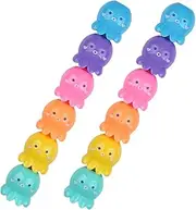 DOITOOL 2 Sets Cute Octopus Highlighter of Kawaii Stackable Fluorescent Pens for Note Taking Dual Functionality Smooth Writing for School Supplies