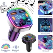 Wireless Bluetooth FM Transmitter Radio Adapter Car Kit with Dual USB Charging