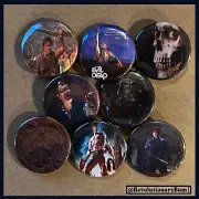 Evil Dead -1", 1.5", 2.25" Buttons/Bottle Openers- 8 Pack