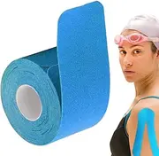 Sport Tape Kinesiology | 1 Roll Sports Tape Precut Strips,Elastic Athletic Wraps, Muscle Support, Shoulder Recovery Accessories for Women Men