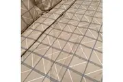 Hotel Living 3 Pce Light Weight Comforter Set Queen/King Oscar Chevron Checkers
