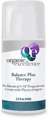 Organic Excellence Balance Plus Therapy - USP Bioidentical Organic Progesterone