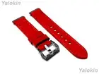Red Brushed Leather Band Strap for Fitbit Versa 3 4 and Sense 2 Smartwatches